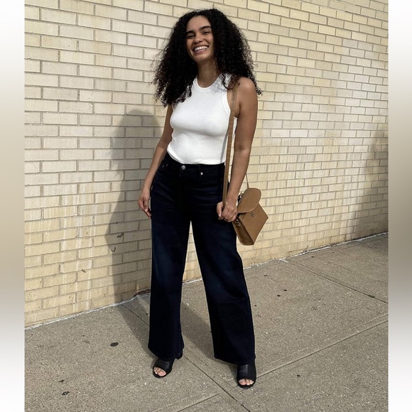 The Drop Women's Gina Fitted Sleeveless High-Neck Cut-In Sweater Tank - Picture 3 of 5